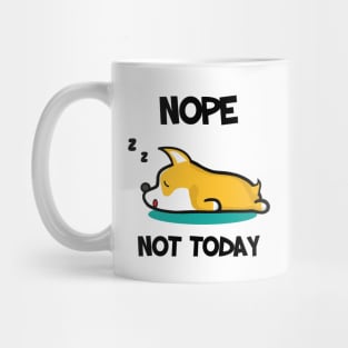 Welsh Corgi Sleeping Lazy Day Dog Lovers Mug